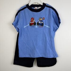 NWOT Lego Vintage 2004 boys 2 piece set Police & Fire size 4T